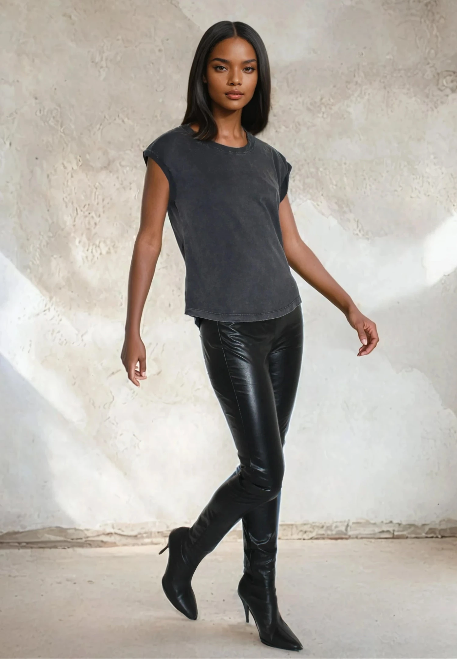 ROLLED CAP SLEEVE VINTAGE BLACK 1 ROLLED CAP SLEEVE VINTAGE BLACK