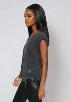 ROLLED CAP SLEEVE VINTAGE BLACK 9 ROLLED CAP SLEEVE VINTAGE BLACK -Religion Clothing 55BRTC86BLACK3 eb8bb44a 1b90 443e 86a8 10332c9c4817