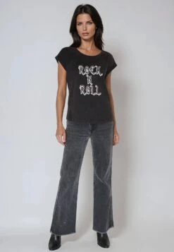 ROLLED CAP SLEEVE CHOCOLATE RUST 10 ROLLED CAP SLEEVE CHOCOLATE RUST -Religion Clothing 55BRTC86CHOCOLATERUST6