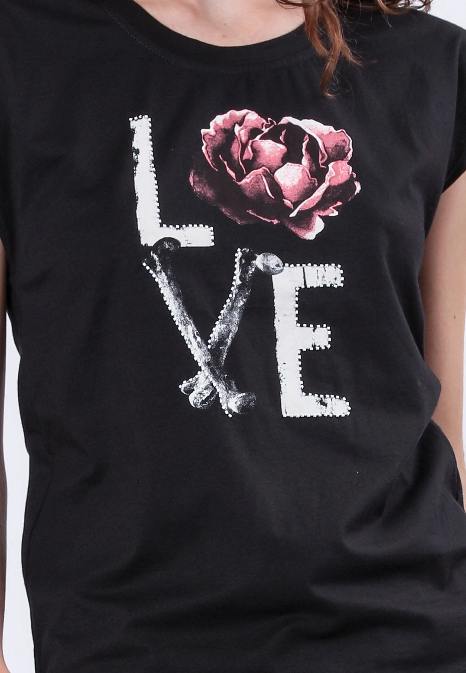 SPIRIT T-SHIRT LOVE BLACK 6 SPIRIT T-SHIRT LOVE BLACK - Image 6
