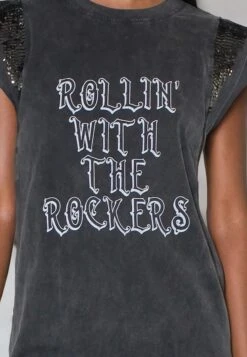 SEQUIN DRESS PIGMENT DYE 11 SEQUIN DRESS PIGMENT DYE -Religion Clothing 55BSQD70BLACK4