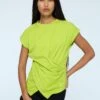 TIME T-SHIRT LIME GREEN