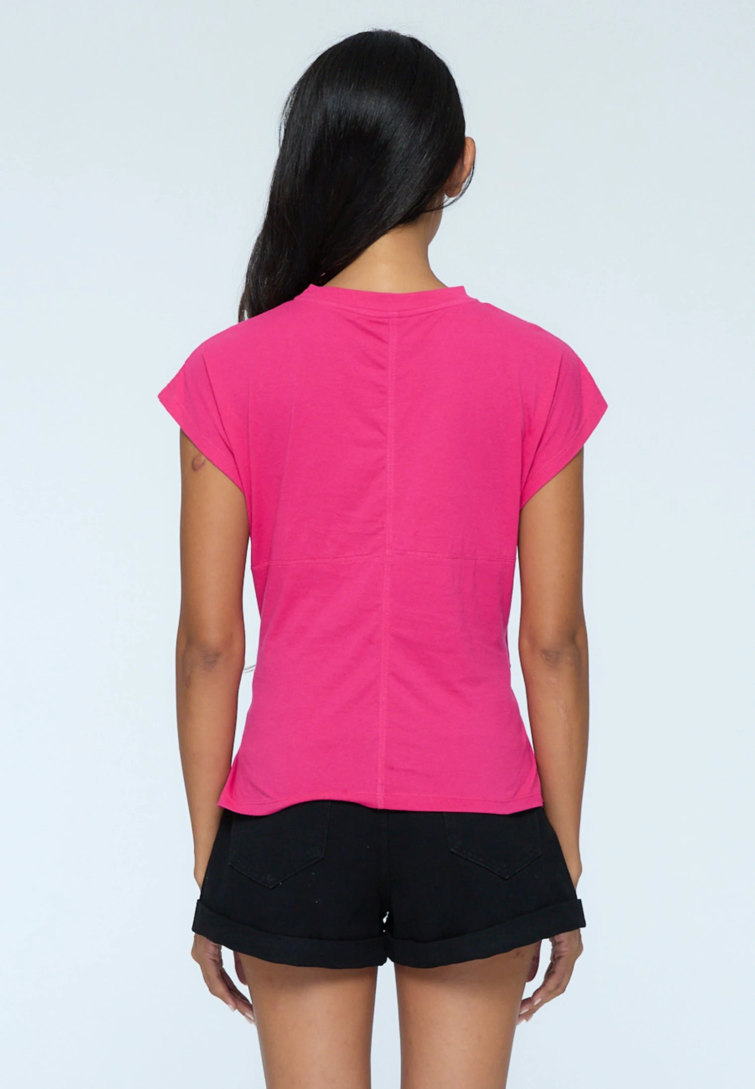 TIME T-SHIRT HOT PINK 2 TIME T-SHIRT HOT PINK - Image 2