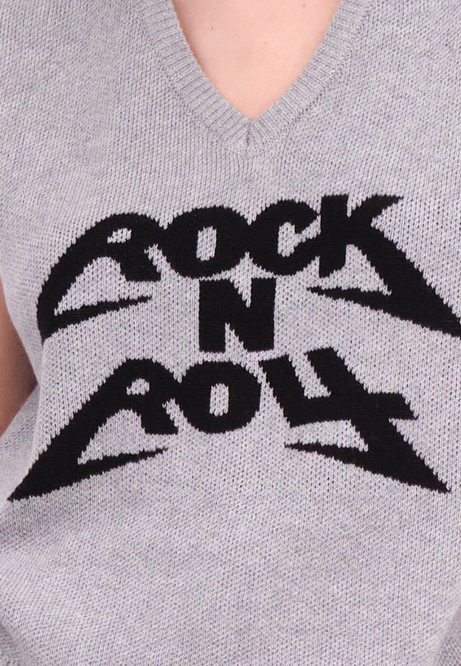 REBEL GILET ROCK N ROLL GREY 6 REBEL GILET ROCK N ROLL GREY - Image 6