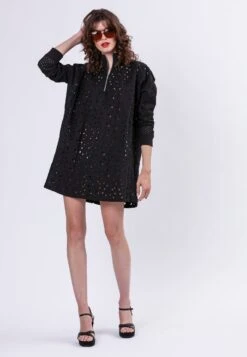 CORAL SHORT DRESS BLACK -Religion Clothing 55ICRD16BLACK1