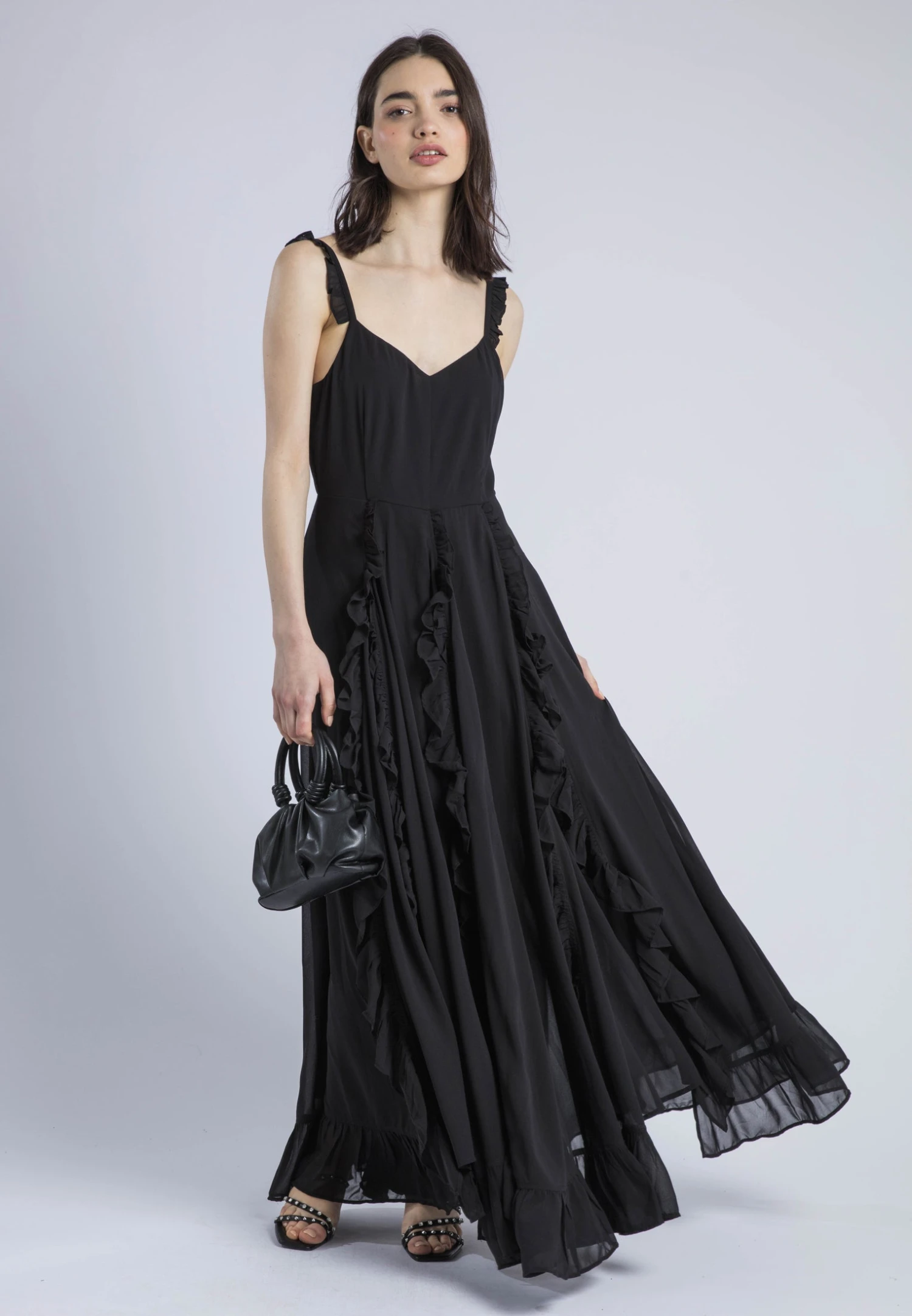 KATE MAXI DRESS BLACK 2 KATE MAXI DRESS BLACK - Image 2