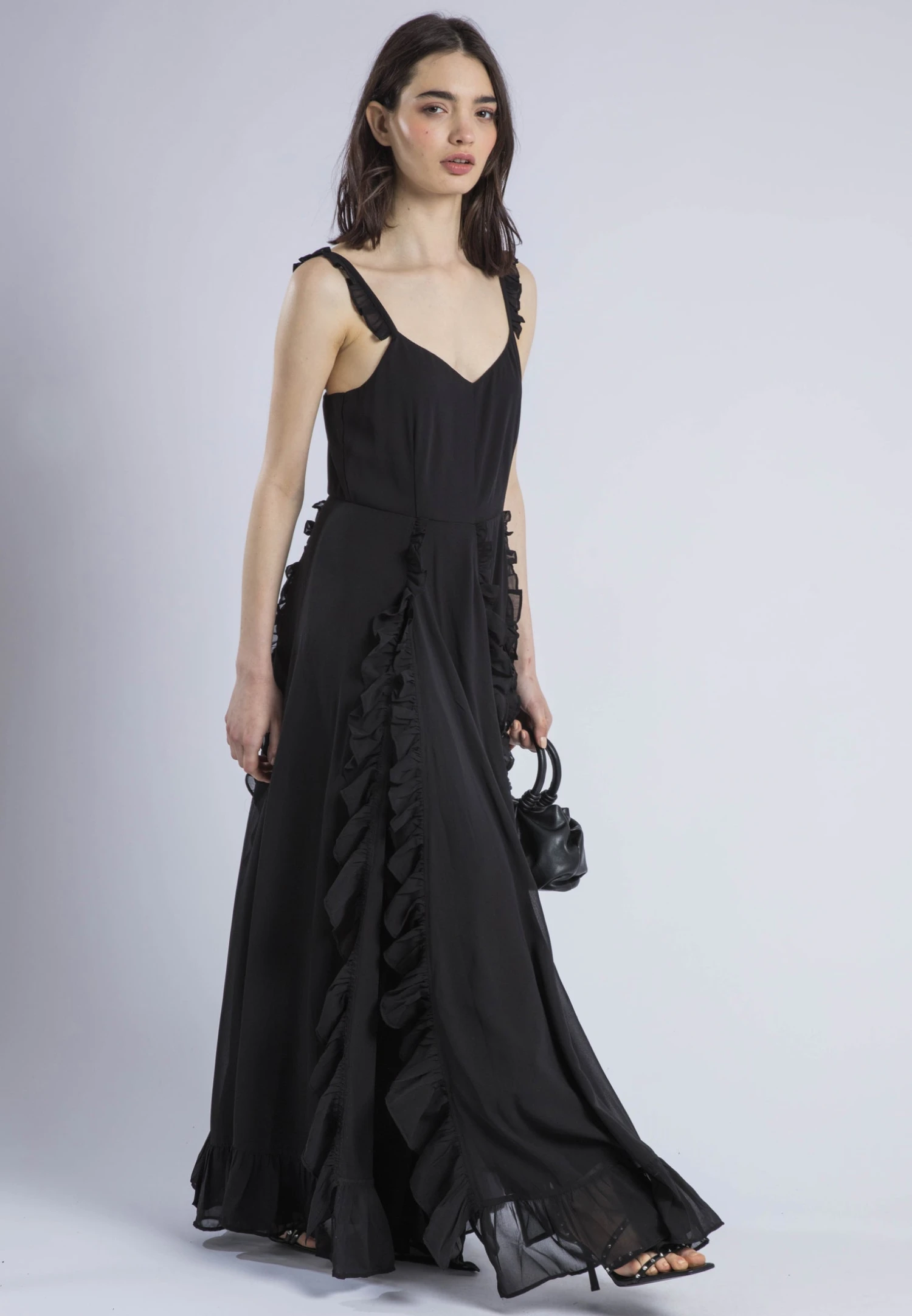 KATE MAXI DRESS BLACK 3 KATE MAXI DRESS BLACK - Image 3