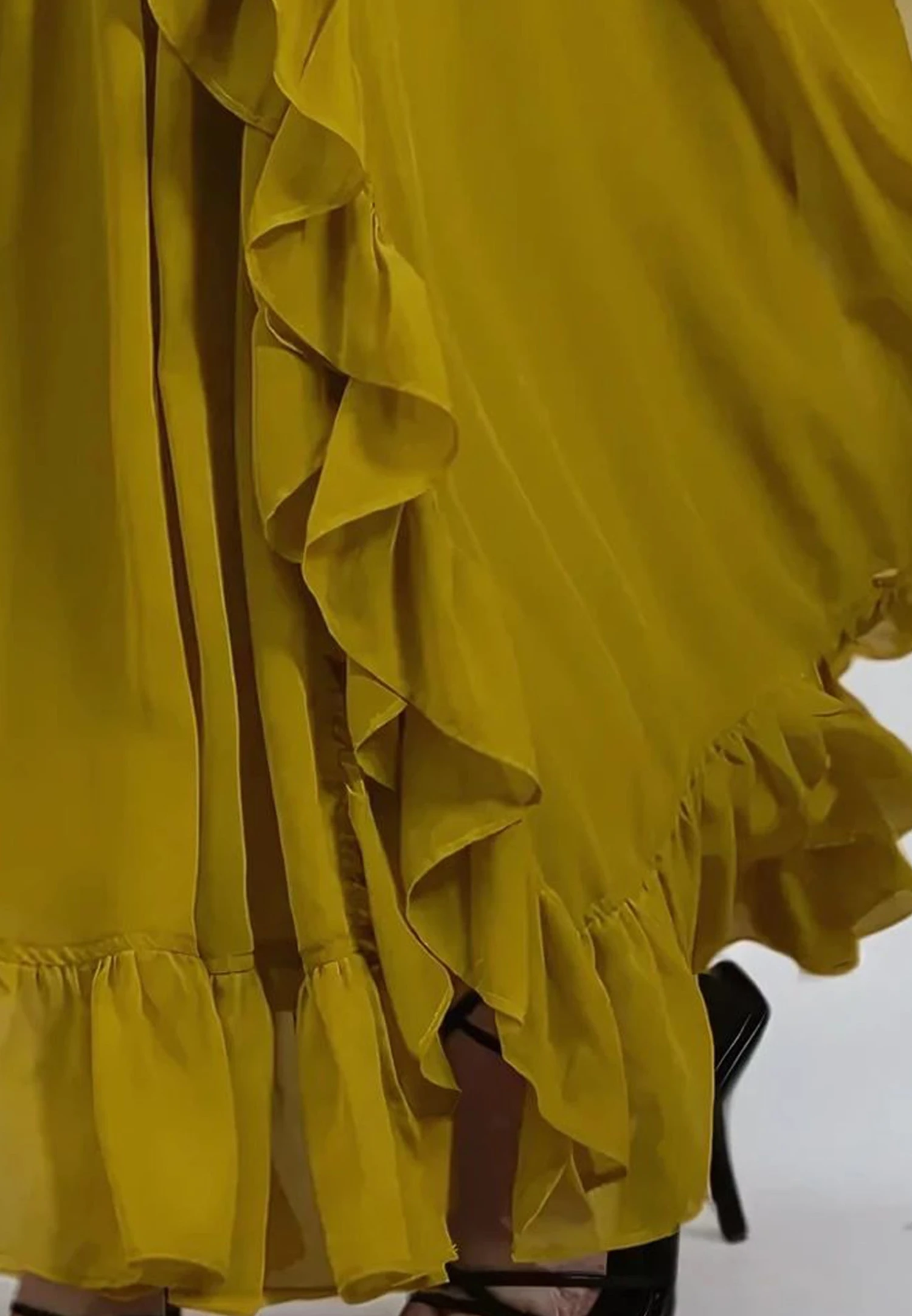 KATE MAXI DRESS OCHRE 7 KATE MAXI DRESS OCHRE - Image 7