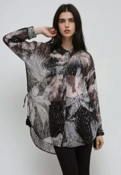 TANZANITE SHIRT PALM PRINT