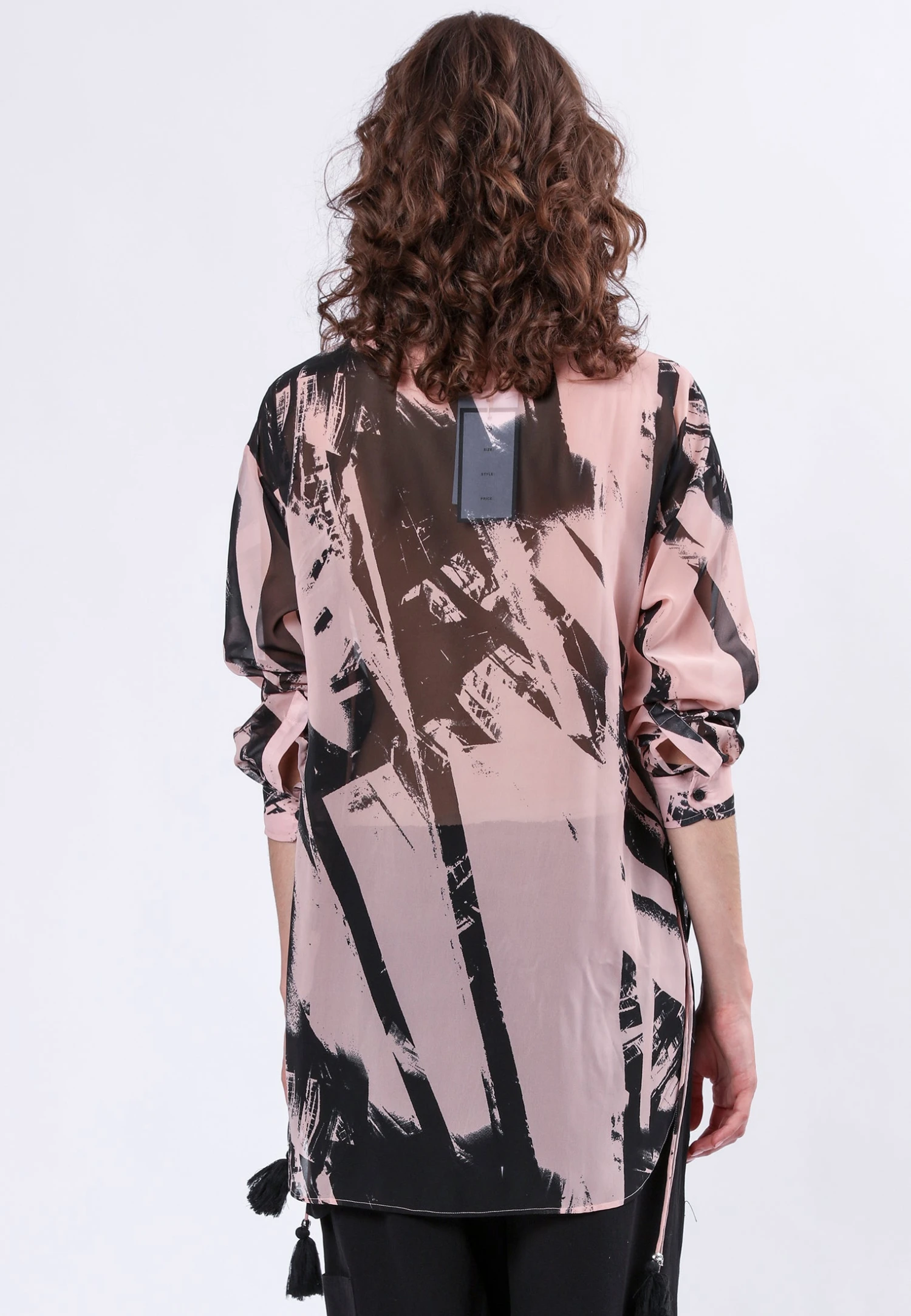 TANZANITE SHIRT PARALLEL PRINT 2 TANZANITE SHIRT PARALLEL PRINT - Image 2