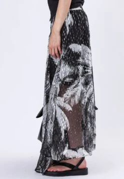 TANZANITE SKIRT PALM PRINT 8 TANZANITE SKIRT PALM PRINT -Religion Clothing 55ITTK73PALM3