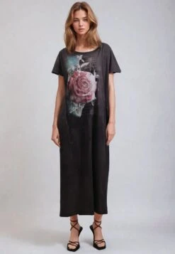 CLOAK MAXI TEE DRESS BLUSH GRAPHIC 8 CLOAK MAXI TEE DRESS BLUSH GRAPHIC -Religion Clothing 55TCOD83BLUSH2