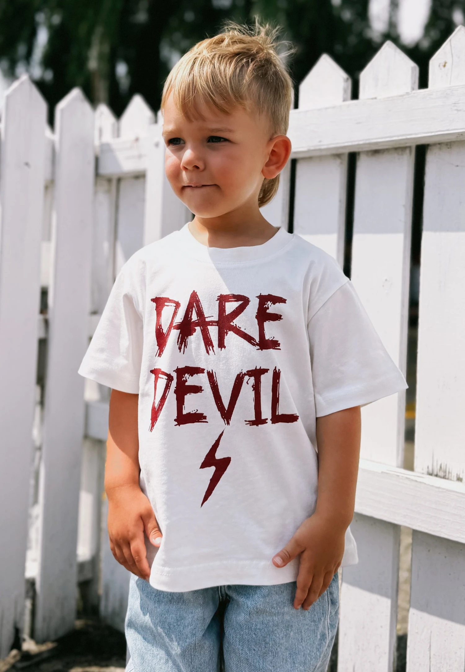 Kids DARE DEVIL BOYS T-SHIRT OFF WHITE 5 Kids DARE DEVIL BOYS T-SHIRT OFF WHITE - Image 5