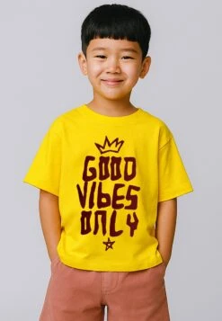 Kids GOOD VIBES BOYS T-SHIRT YELLOW 8 Kids GOOD VIBES BOYS T-SHIRT YELLOW -Religion Clothing 614GVN03YELLOW1