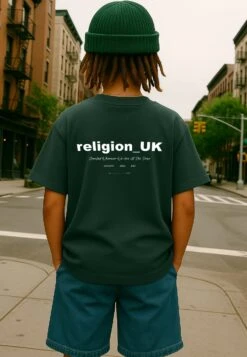 Kids RELIGION BOYS OVERSIZED T-SHIRT GREEN