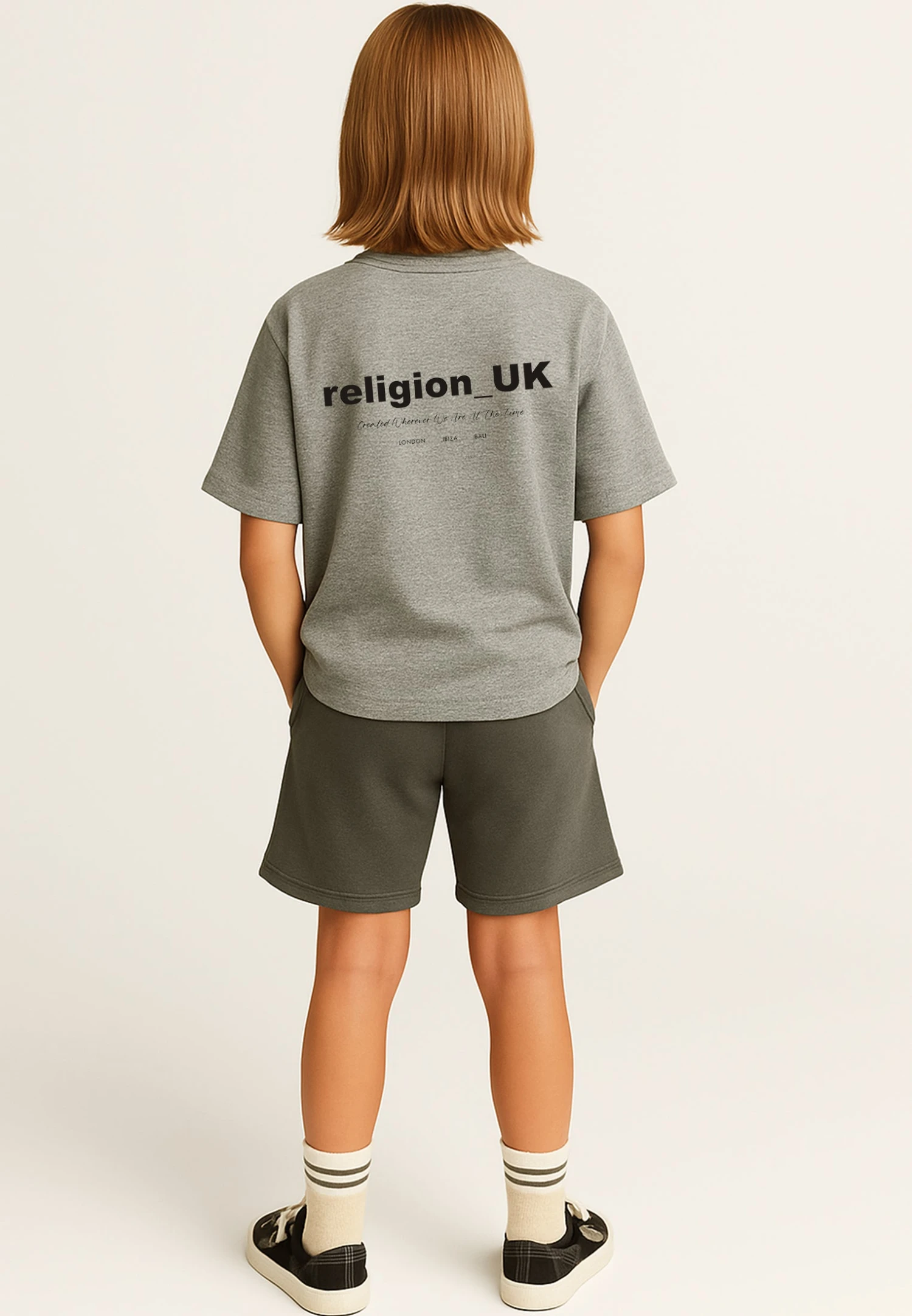 Kids RELIGION BOYS OVERSIZED T-SHIRT GREY MARL 3 Kids RELIGION BOYS OVERSIZED T-SHIRT GREY MARL - Image 3