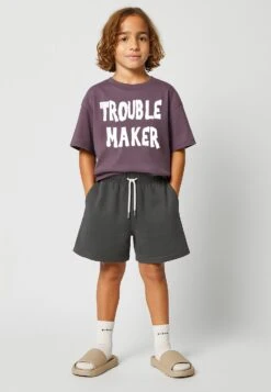 Kids TROUBLE MAKER BOYS T-SHIRT MAUVE 8 Kids TROUBLE MAKER BOYS T-SHIRT MAUVE -Religion Clothing 614TMN03MAUVE4