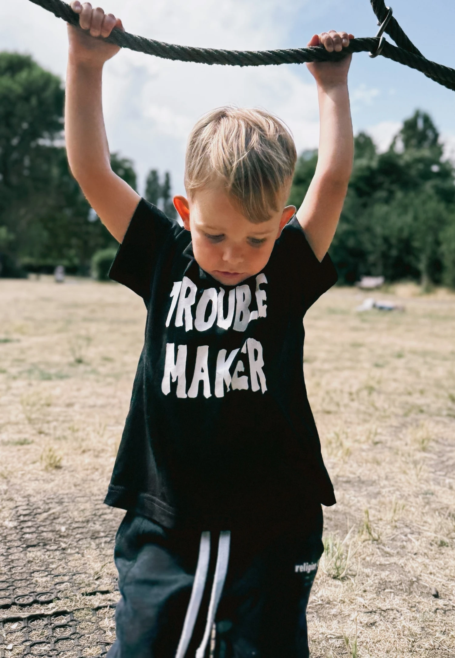 Kids TROUBLE MAKER BOYS T-SHIRT BLACK 6 Kids TROUBLE MAKER BOYS T-SHIRT BLACK - Image 6