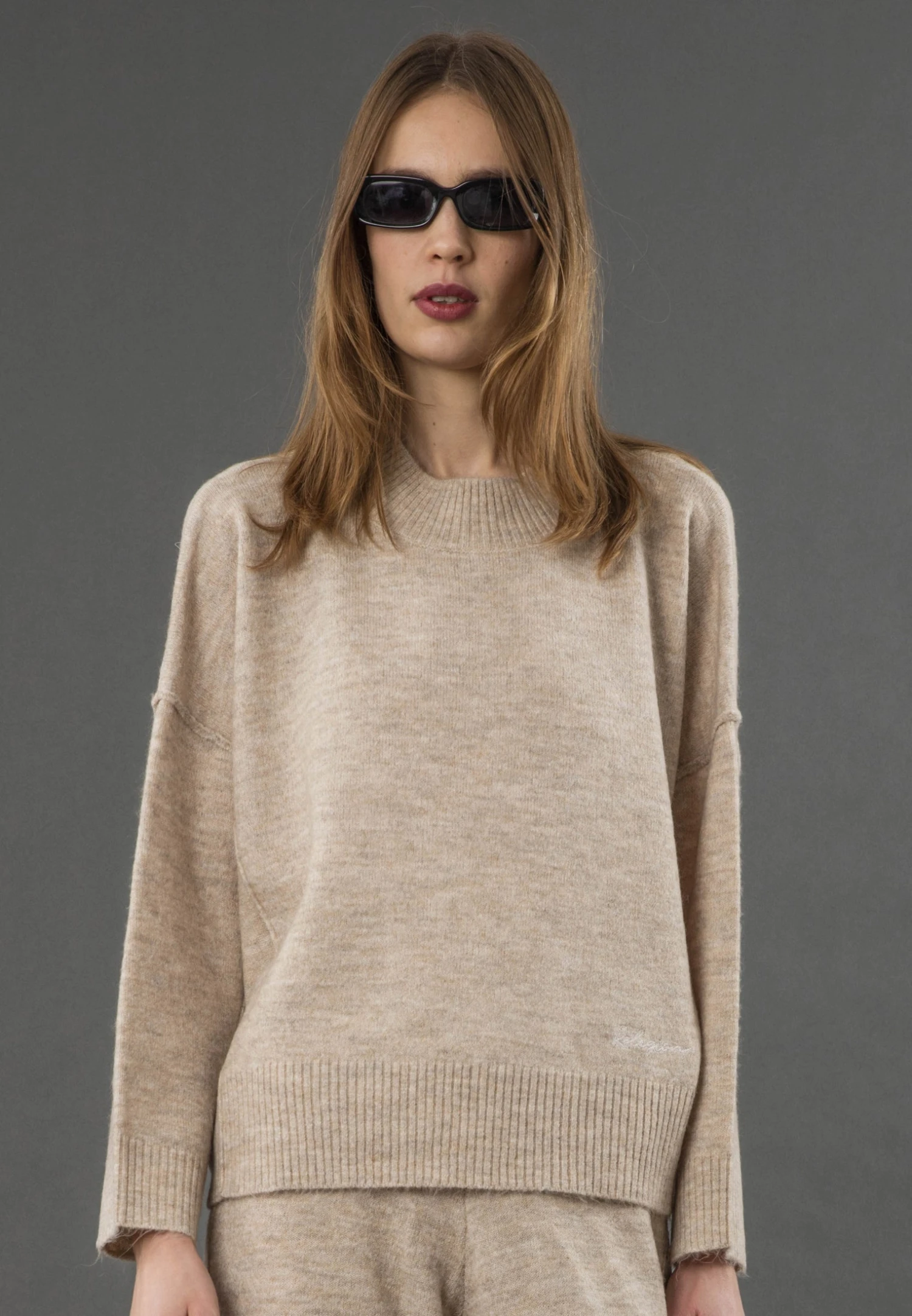 KNIT JUMPER BEIGE 1 KNIT JUMPER BEIGE