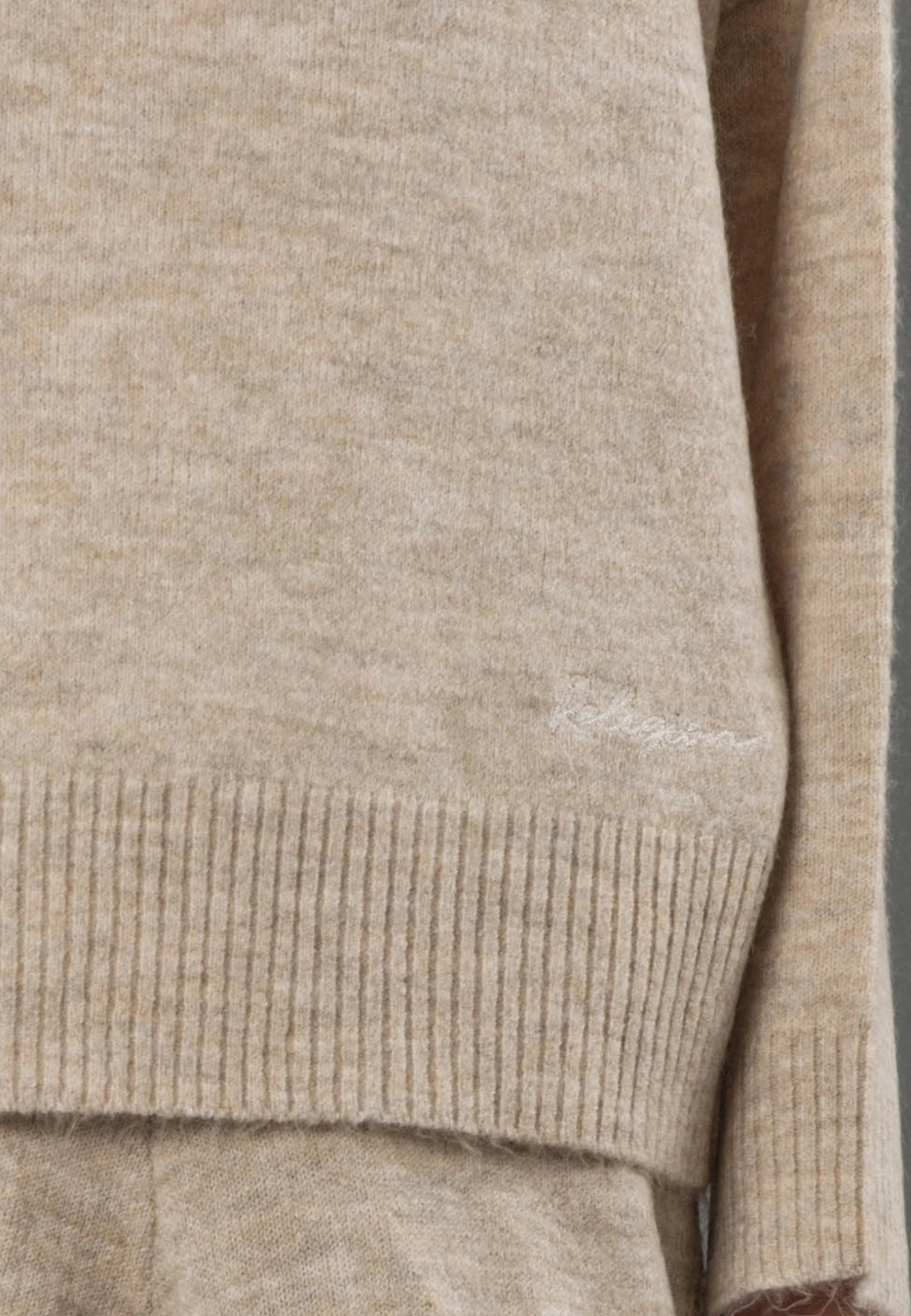 KNIT JUMPER BEIGE 6 KNIT JUMPER BEIGE - Image 6