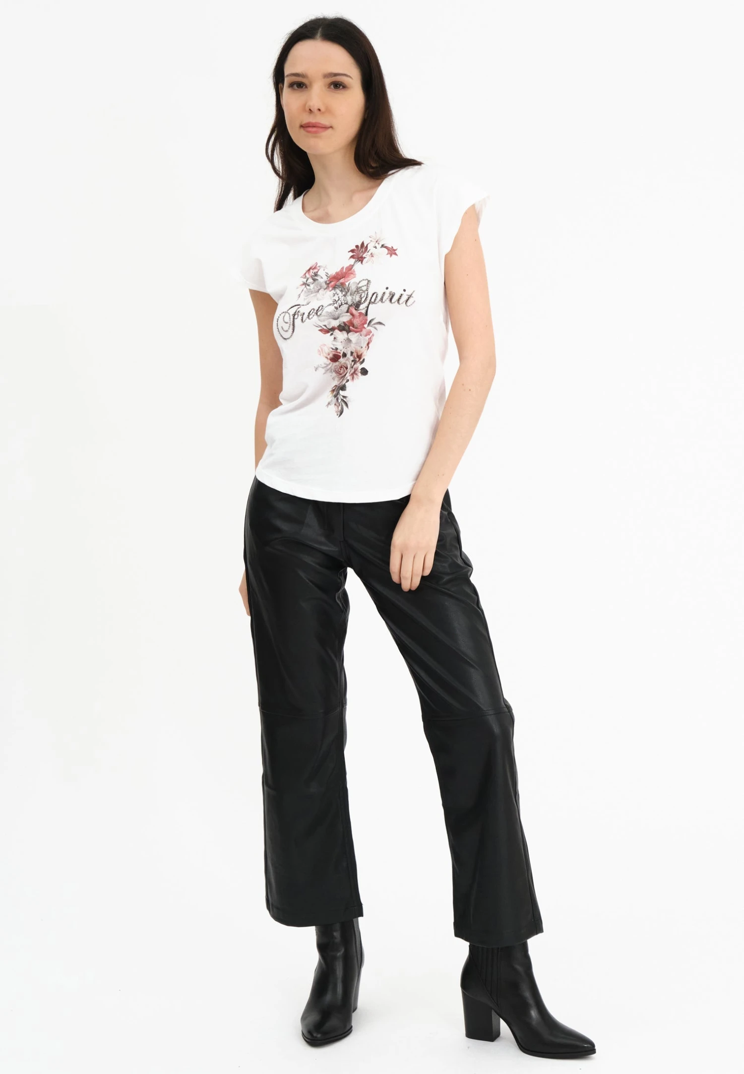 JILLIAN T-SHIRT WHITE FREE SPIRIT 4 JILLIAN T-SHIRT WHITE FREE SPIRIT - Image 4