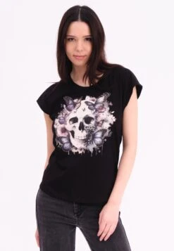 JILLIAN T-SHIRT BLACK SKULL