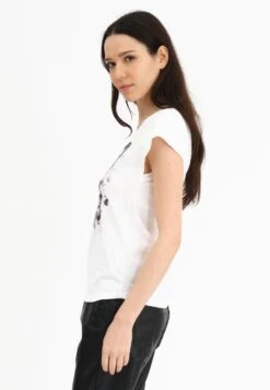 JILLIAN T-SHIRT WHITE SKULL 8 JILLIAN T-SHIRT WHITE SKULL -Religion Clothing 75BJNT14SKULLWHITE3