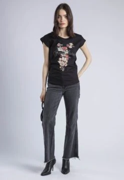 JILLIAN T-SHIRT BLACK FREE SPIRIT 12 JILLIAN T-SHIRT BLACK FREE SPIRIT -Religion Clothing 75BJNT14 FREE SPIRIT BLACK 2