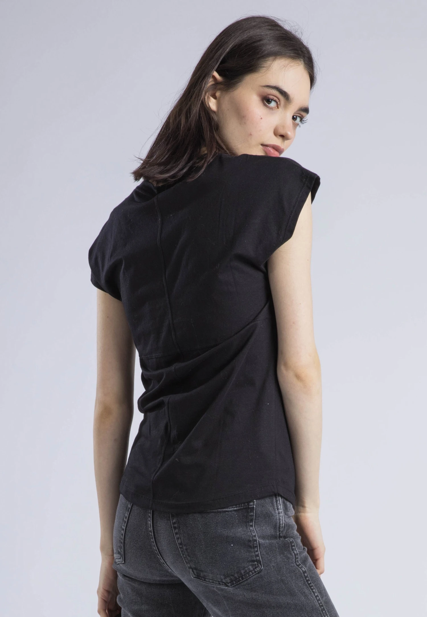 JILLIAN T-SHIRT BLACK FREE SPIRIT 3 JILLIAN T-SHIRT BLACK FREE SPIRIT - Image 3