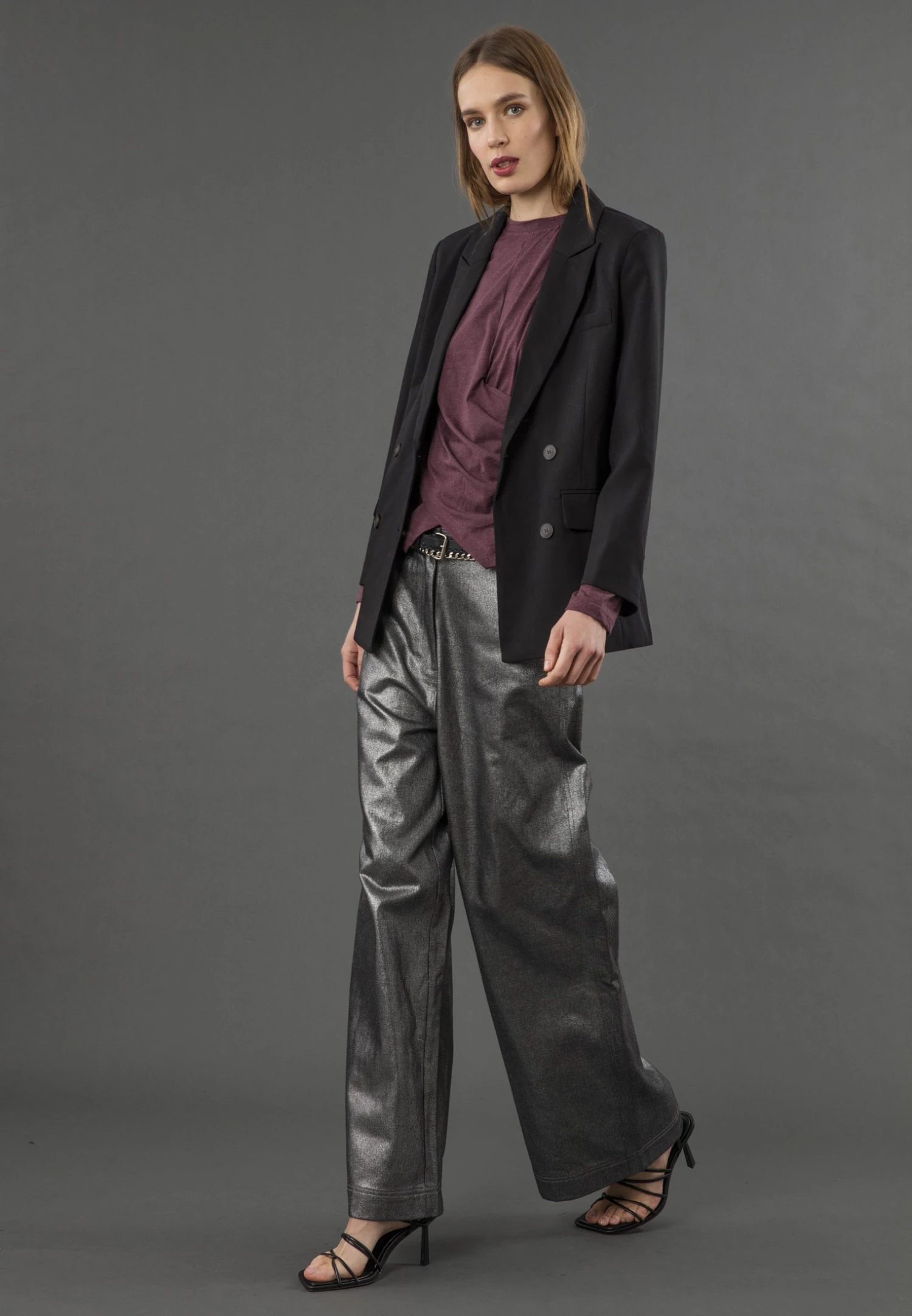 TIME TOP LS MAUVE WINE 5 TIME TOP LS MAUVE WINE - Image 5