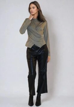 TIME TOP LS GREY MARL & PINE 12 TIME TOP LS GREY MARL & PINE -Religion Clothing 75BTMT61PINE7