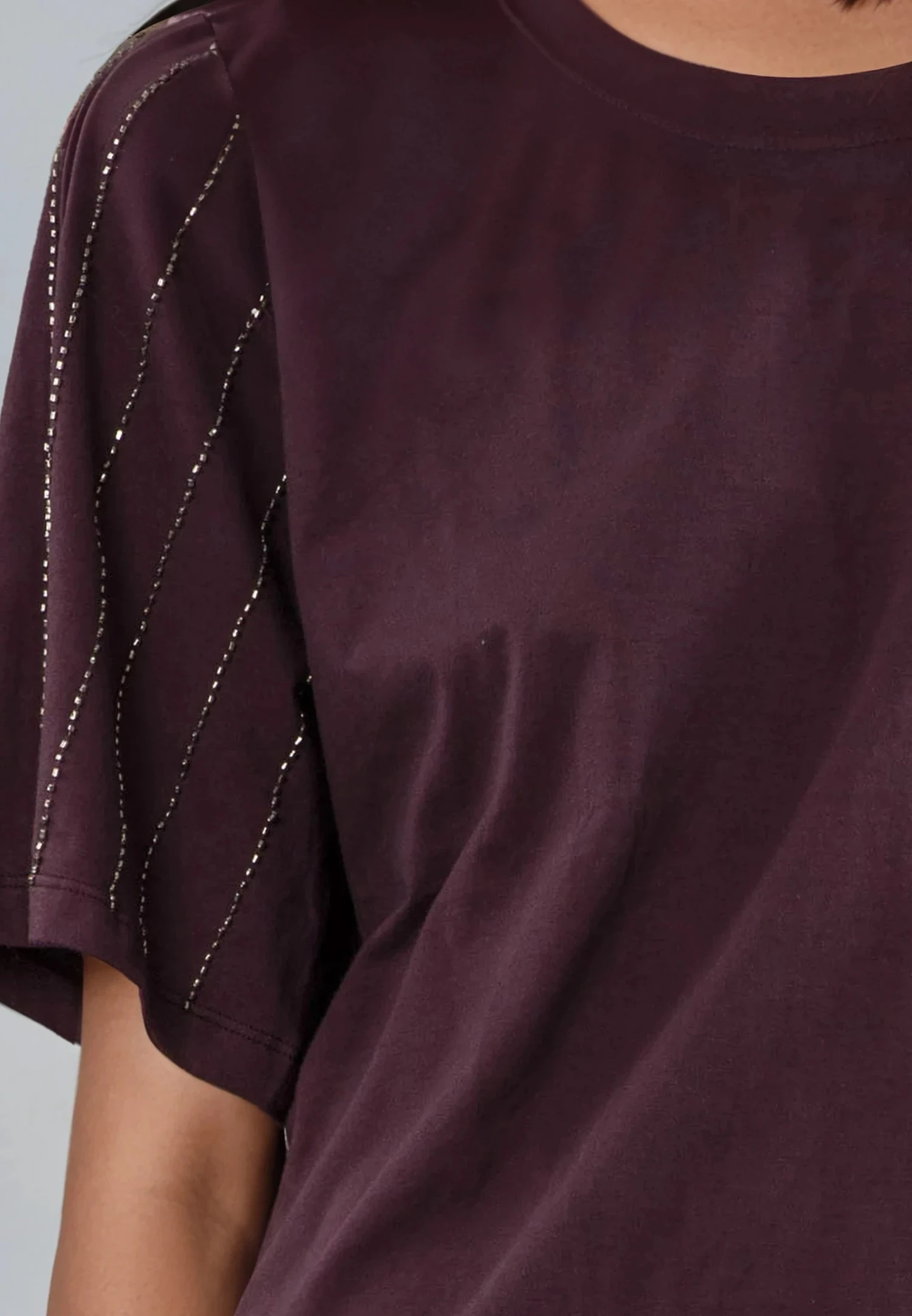 EAGLE T-SHIRT MAUVE WINE 6 EAGLE T-SHIRT MAUVE WINE - Image 6