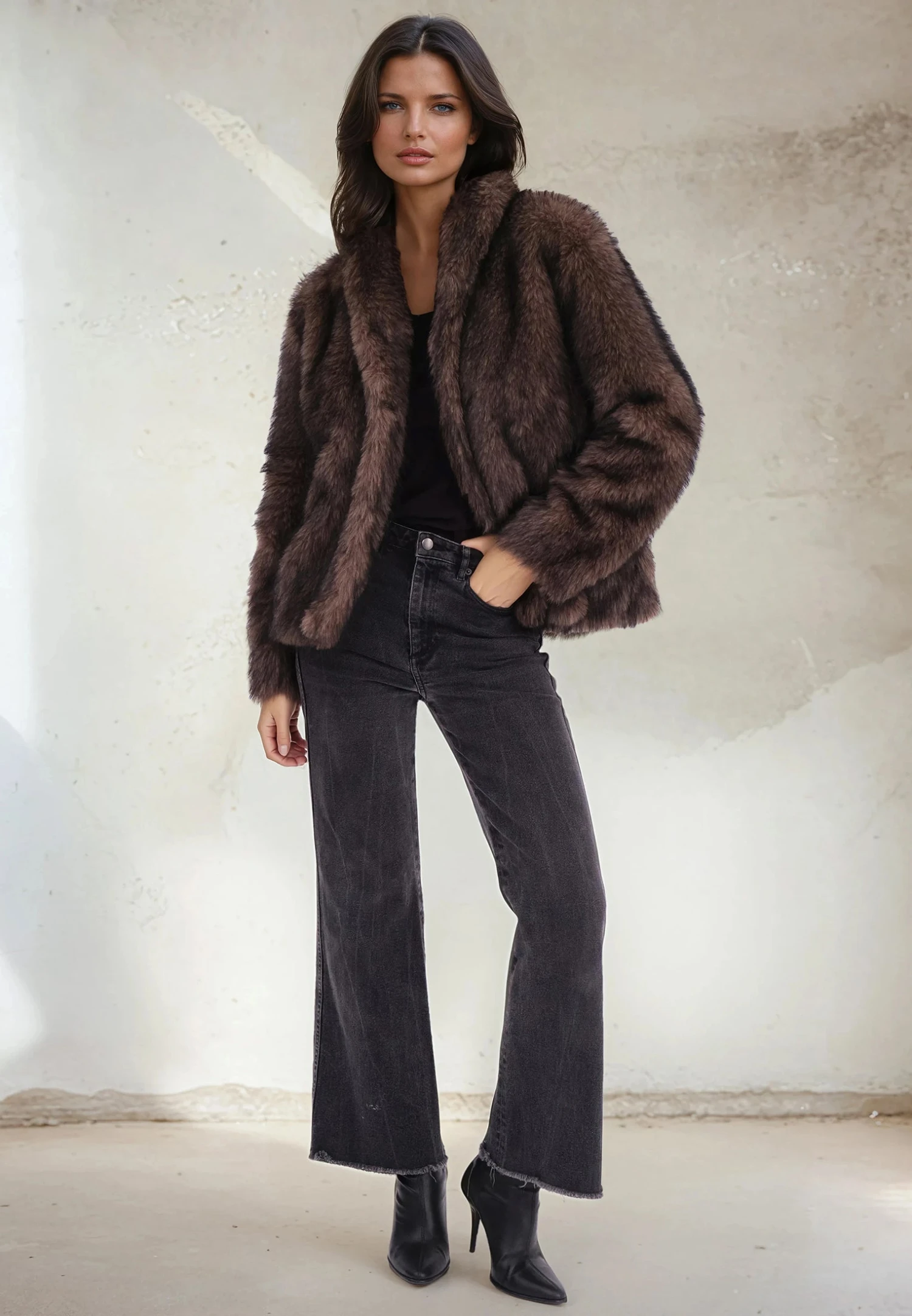 LUNA COAT BROWN 2 LUNA COAT BROWN - Image 2