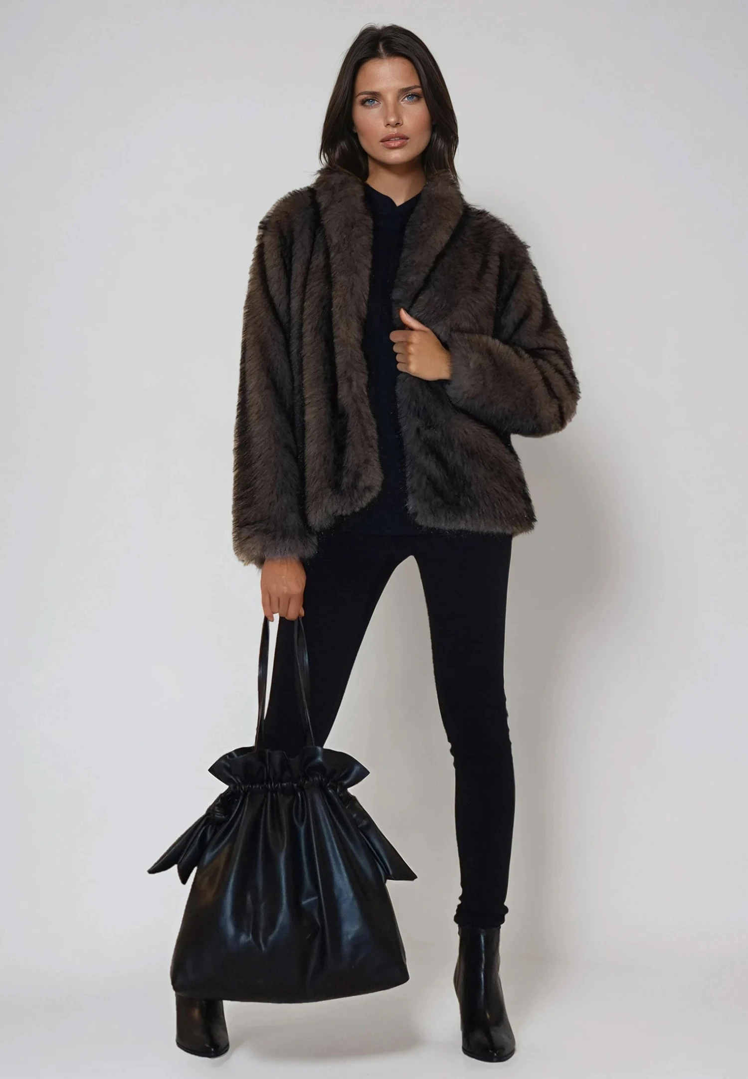 LUNA COAT BROWN 7 LUNA COAT BROWN - Image 7