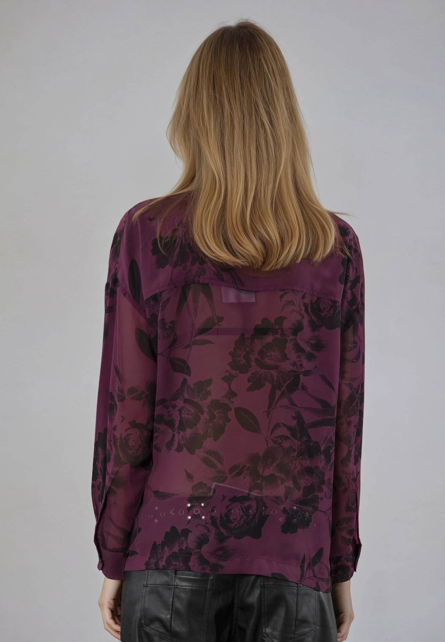 FREYA SHIRT ROSA MAUVE WINE 3 FREYA SHIRT ROSA MAUVE WINE - Image 3