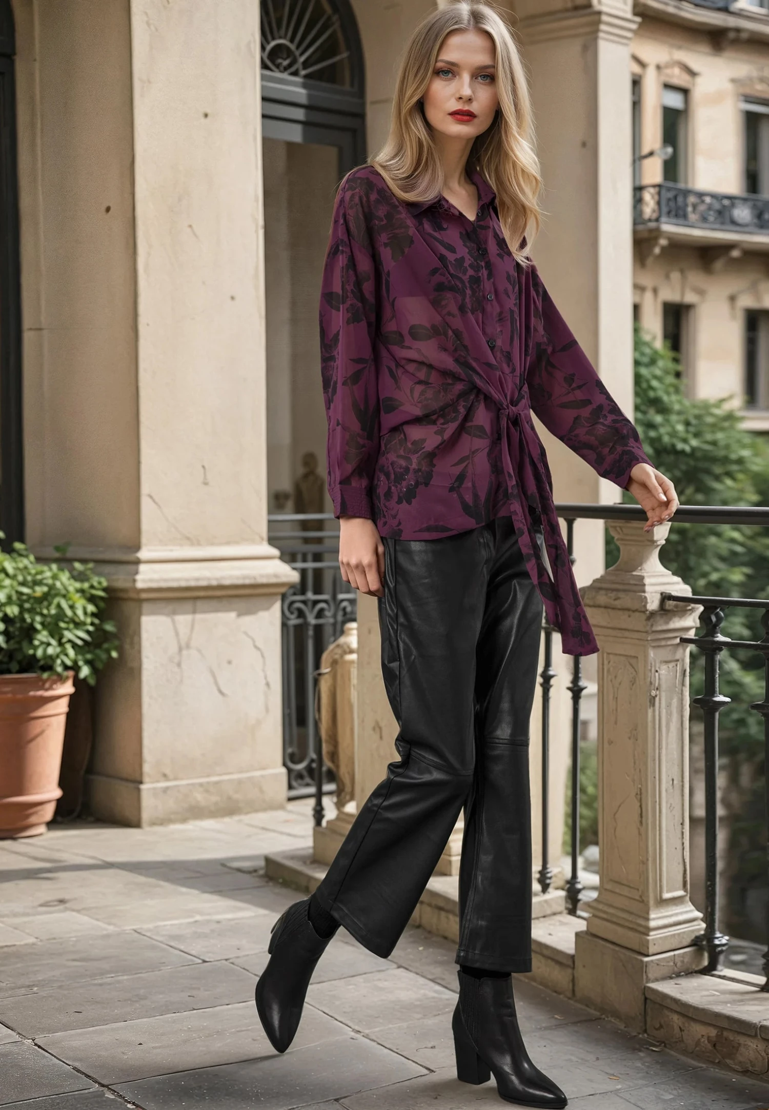 FREYA SHIRT ROSA MAUVE WINE 1 FREYA SHIRT ROSA MAUVE WINE