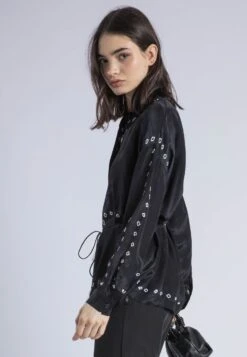 LOLA SHIRT BLACK & WHITE -Religion Clothing 75ILAH01BLACK3 7eb3eb12 9da9 4437 a563 825fe0d3c527