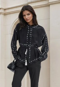 LOLA SHIRT BLACK & WHITE