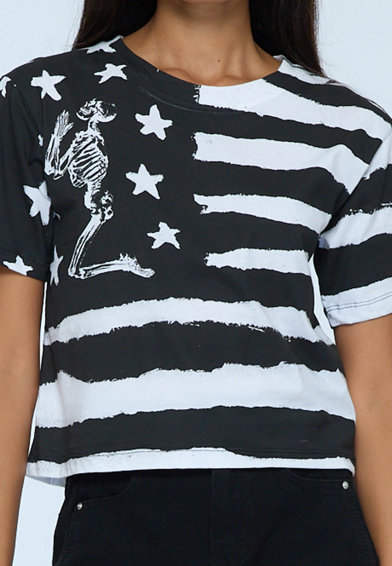 NATION T-SHIRT JET BLACK 8 NATION T-SHIRT JET BLACK - Image 8