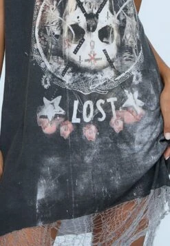 PARADISE LOST DRESS WASHED BLACK -Religion Clothing B124PLD734