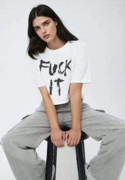 FUCK IT CROP TOP WHITE 19 FUCK IT CROP TOP WHITE -Religion Clothing FUCK IT 10