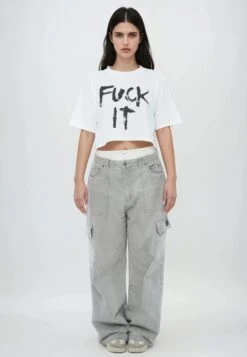 FUCK IT CROP TOP WHITE 16 FUCK IT CROP TOP WHITE -Religion Clothing FUCK IT 17