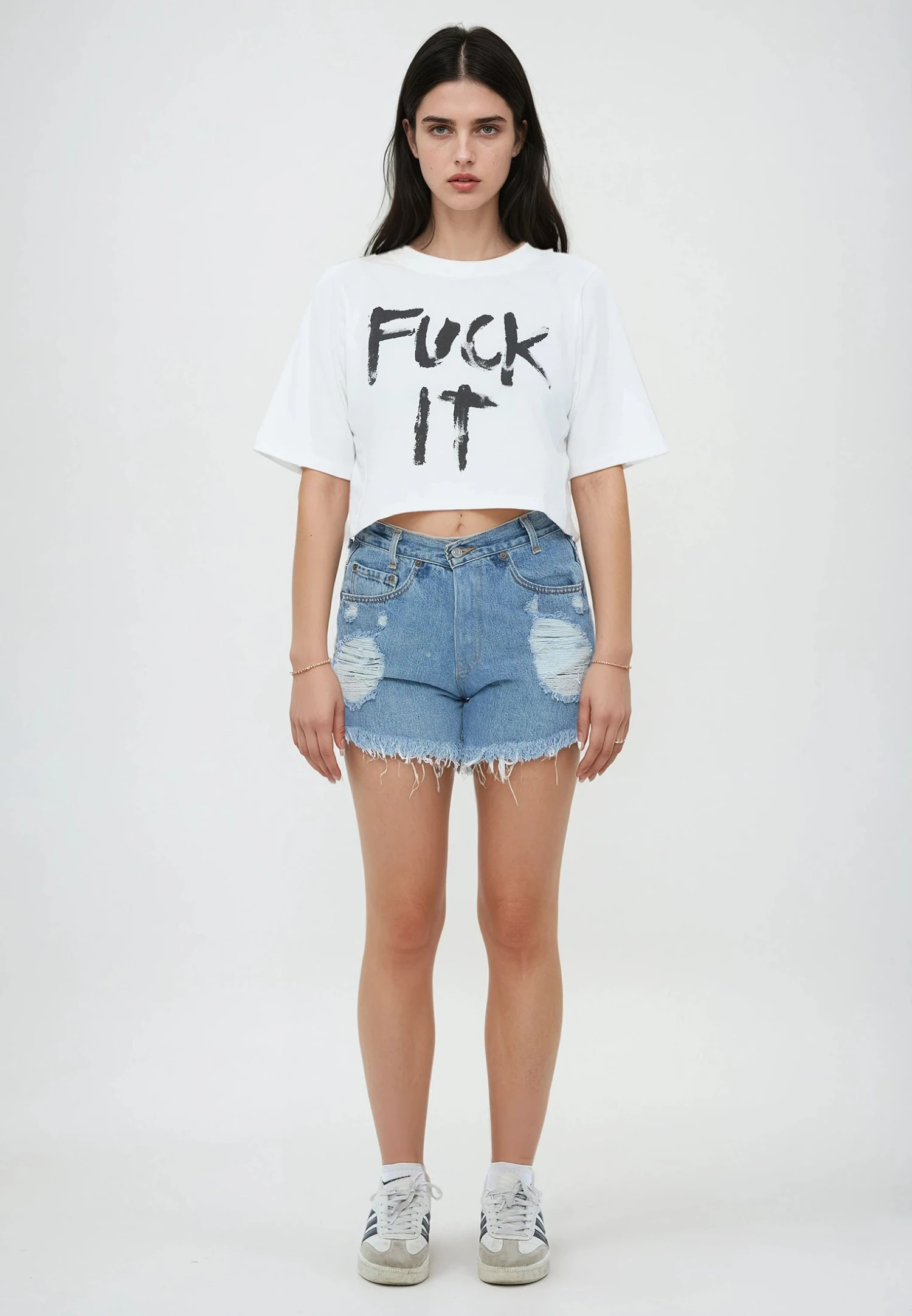 FUCK IT CROP TOP WHITE 4 FUCK IT CROP TOP WHITE - Image 4