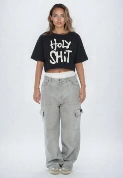 HOLY SHIT CROP TOP BLACK 15 HOLY SHIT CROP TOP BLACK -Religion Clothing HOLYSHIT23