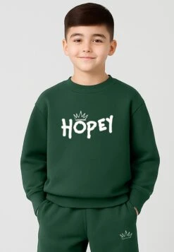Kids HOPEY BOYS OVERSIZED SWEAT GREEN