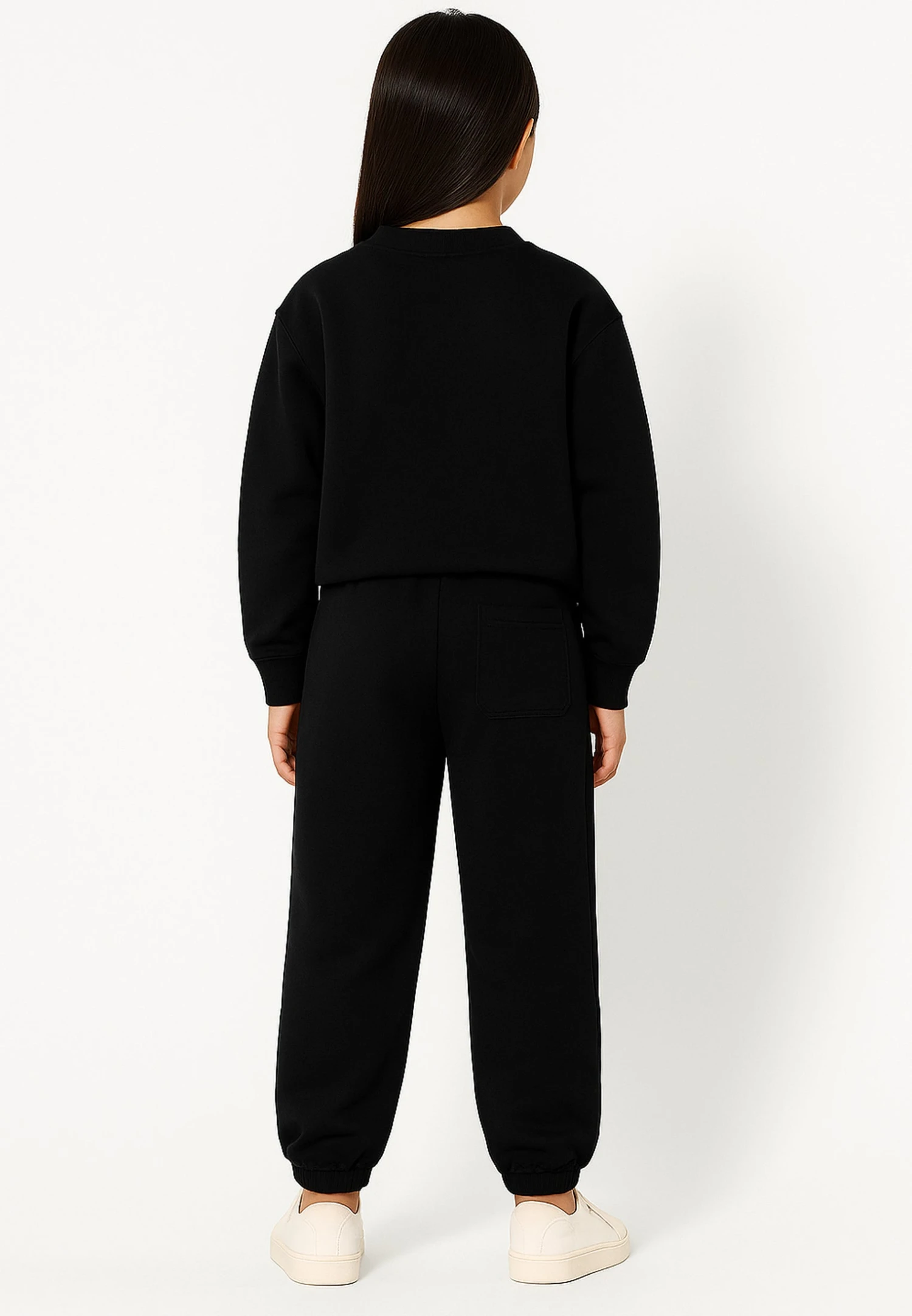 Kids HOPEY GIRLS OVERSIZED SWEATSHIRT BLACK 3 Kids HOPEY GIRLS OVERSIZED SWEATSHIRT BLACK - Image 3