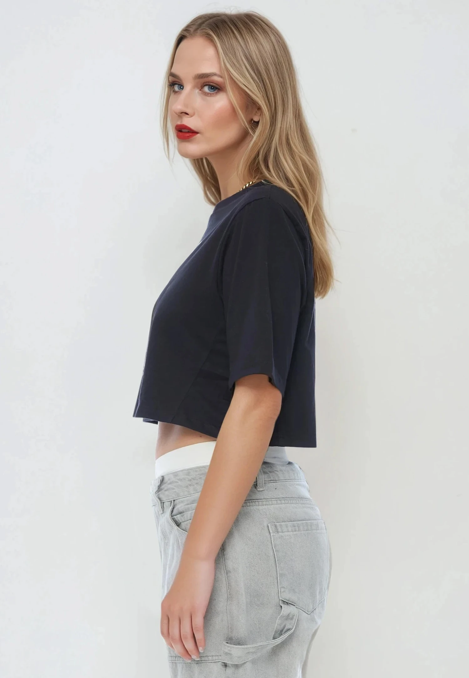 JESUS LOVES YOU CROP TOP BLACK 8 JESUS LOVES YOU CROP TOP BLACK - Image 8