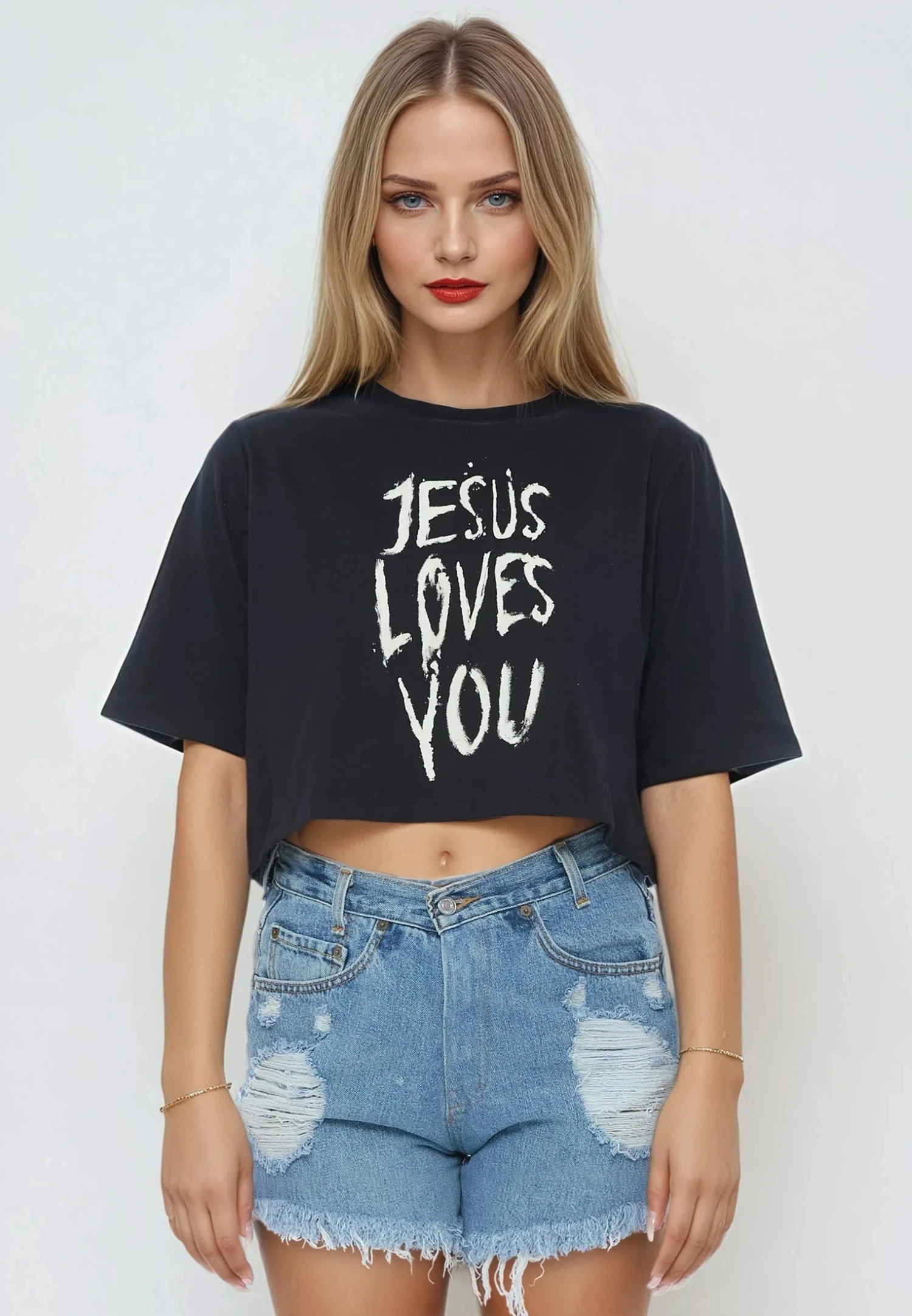 JESUS LOVES YOU CROP TOP BLACK 1 JESUS LOVES YOU CROP TOP BLACK
