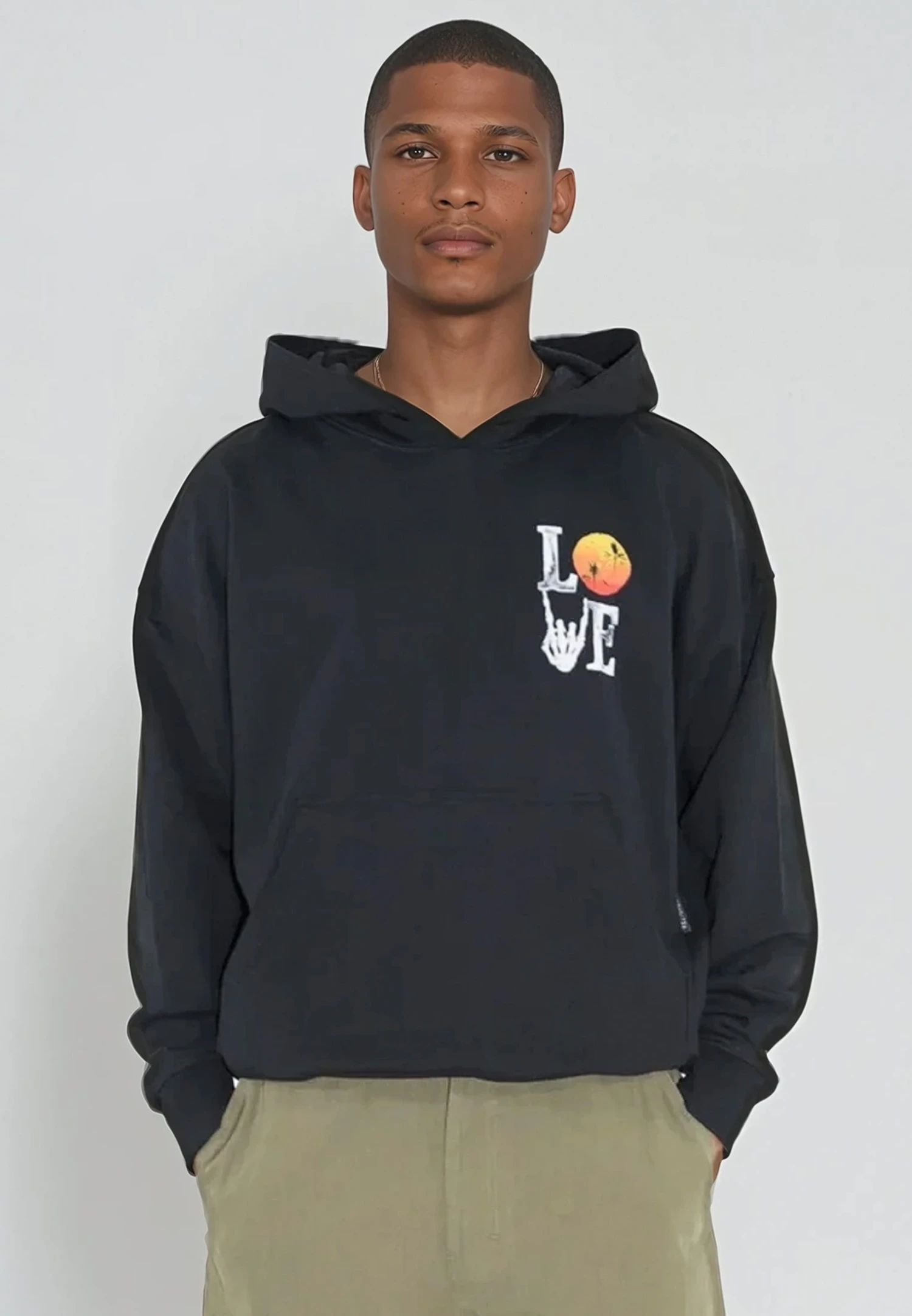 SUMMER LOVE HOODIE BLACK 5 SUMMER LOVE HOODIE BLACK - Image 5