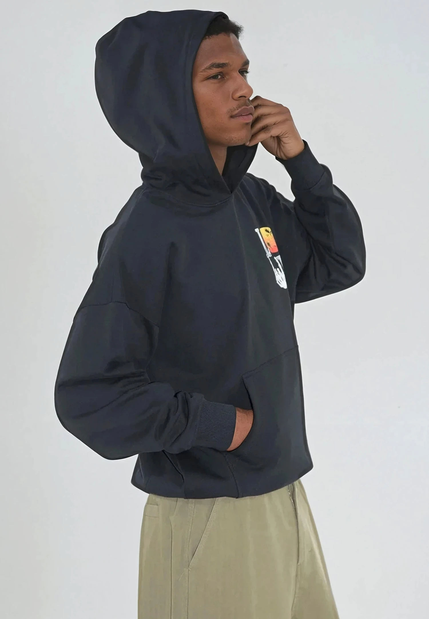 SUMMER LOVE HOODIE BLACK 4 SUMMER LOVE HOODIE BLACK - Image 4